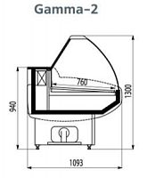 Холодильная витрина Cryspi Gamma-2 1500