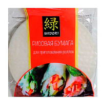 Рисовая бумага для приготовления роллов Midori 22см, 400 гр