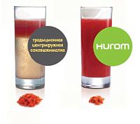 Соковыжималка HUROM HU600 металлик шнековая