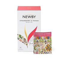 Чай NEWBY Клубника и Манго 25 пакетиков фруктовый 50 гр.