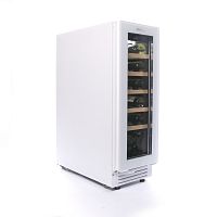 Винный шкаф CellarPrivate встраиваемый, однокамерный на 20 бутылок (CP020-1TWH) белый со скрытой руч
