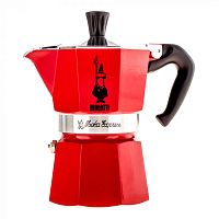 Гейзерная кофеварка Bialetti Moka Express red 3 порции красная СЛ