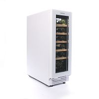 Винный шкаф CellarPrivate встраиваемый, однокамерный на 20 бутылок (CP020-1TWH) белый со скрытой руч