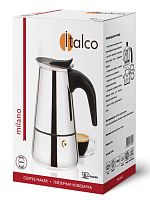 Кофеварка гейзерная ITALCO MILANO на 6 порций 240 мл