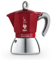 Гейзерная кофеварка Bialetti Moka Induction Red 6 чашек (240 мл.) 4923
