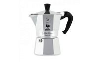 Подарочный набор гейзерная кофеварка Bialetti Moka Express Silver + Caffe Milano