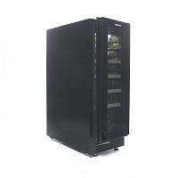 Винный шкаф CellarPrivate встраиваемый, однокамерный на 20 бутылок (CP020-1TBH) в черном цвете со ск