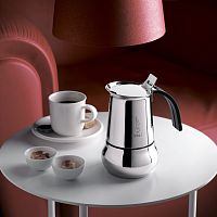 Гейзерная кофеварка Bialetti "Kitty Nera Elegance" 6 порций (240 мл.) 1713
