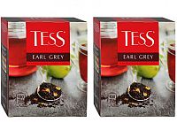 Чай в пакетиках Tess Earl Grey (Эрл Грей) черный 100х1.8 г набор 2 упаковки арт.1251-09-2