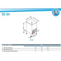 Льдогенератор Brema CB 184 A INOX (воздушное охлаждение)