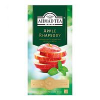 Чай черный Ahmad Tea Apple Rhapsody (Эппл Рапсоди с яблоком и мятой) 25 пакетиков
