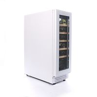 Винный шкаф CellarPrivate встраиваемый, однокамерный на 20 бутылок (CP020-1TWH) белый со скрытой руч